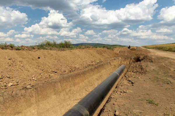 Gas Line Trenching in Middletown