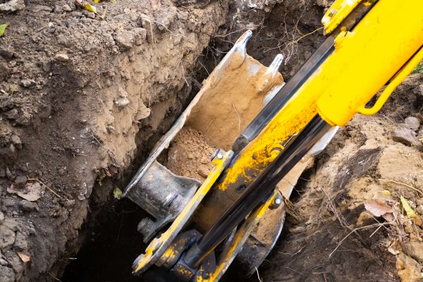 Downspout Trenching in Middletown