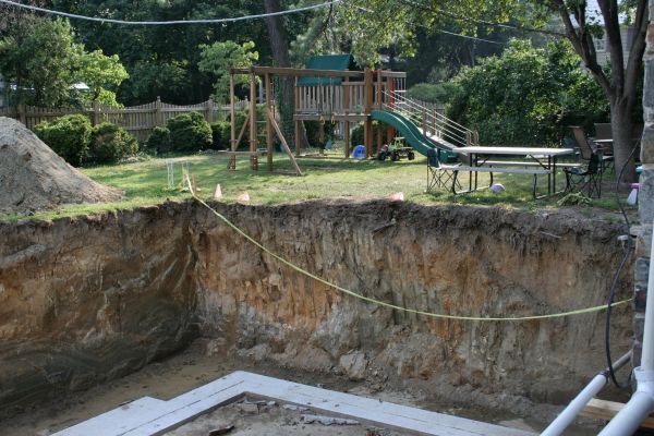 Footer Digging in Middletown