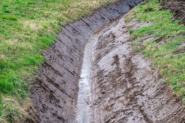 Drainage Ditch Construction in Middletown