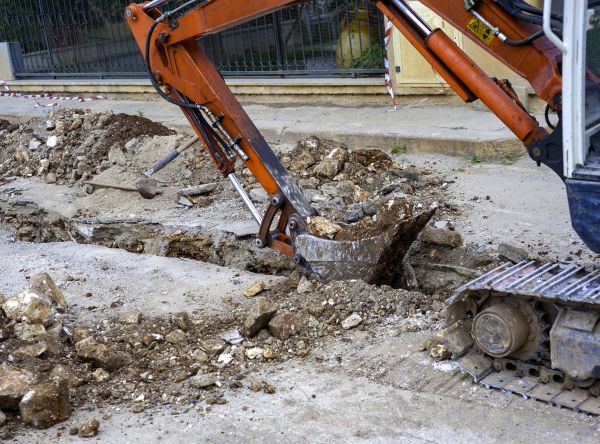 Gas Line Excavation in Middletown