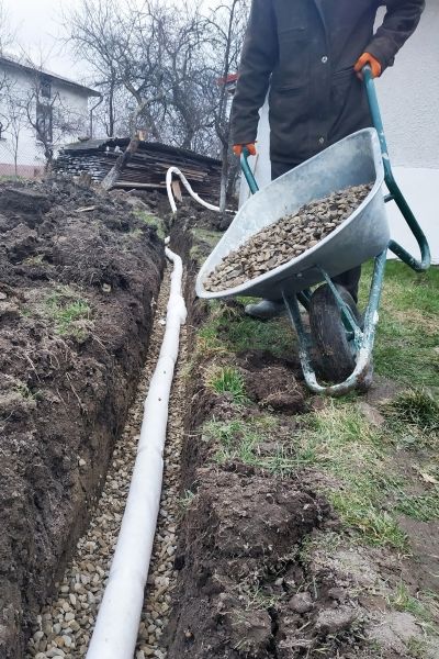 Drain Trenching in Middletown