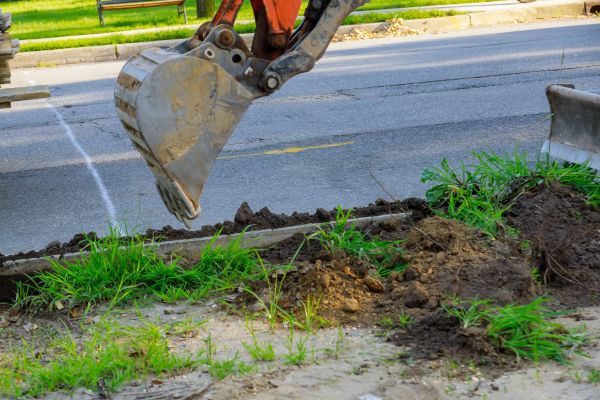 Sewer Line Trenching in Middletown