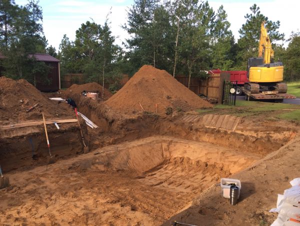 Pool Site Excavation in Middletown